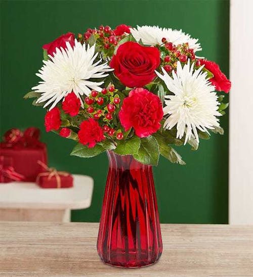 Festive Holiday Vase