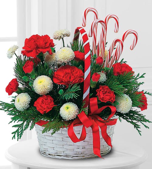 Candy Cane Basket