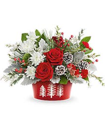 Snowy Pines Centerpiece