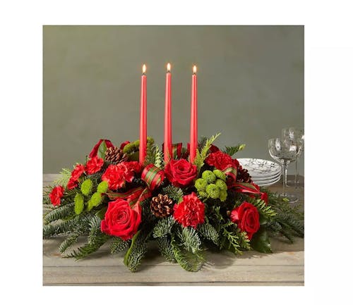 Candlelight Christmas Centerpiece 3