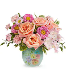 Watercolor Garden Vase