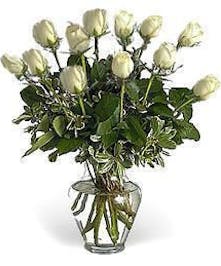Beautiful Hand Picked White Roses 