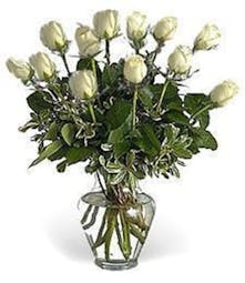 Beautiful Hand Picked White Roses 