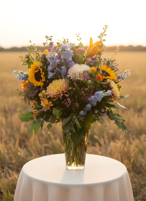 Fields of Wildflowers Vase