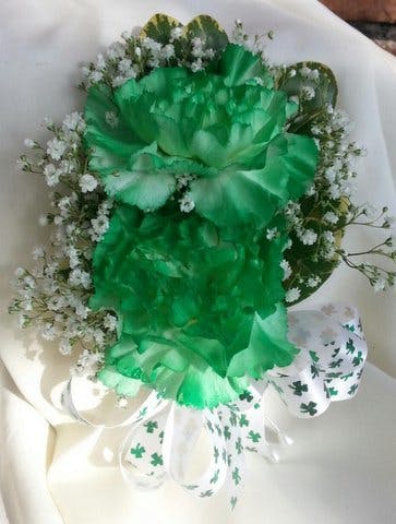 Green Carnation Corsage
