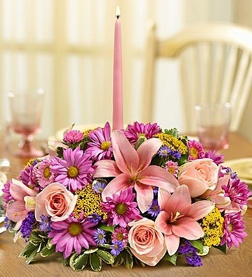 Elegant Pastel Centerpiece