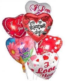 Sending loving wishes with Valentine balloons 