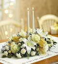 White and Gold Centerpiece